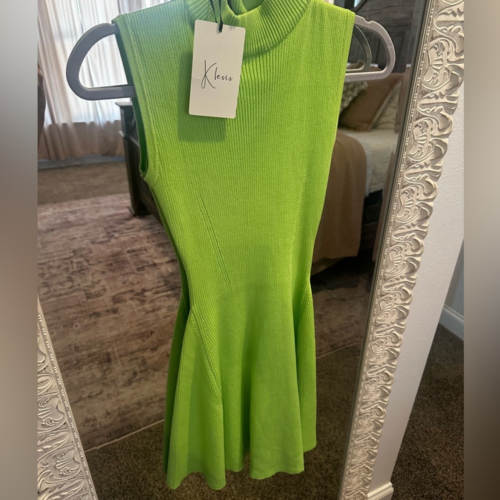 Lime Green Sleeveless Dress